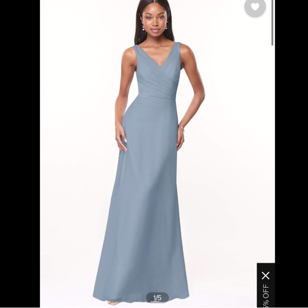 NWT Azazie bridesmaid dress. Style - Nala. Dusty Blue